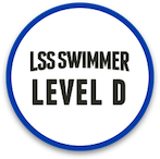 LSS Level D Swim Badge