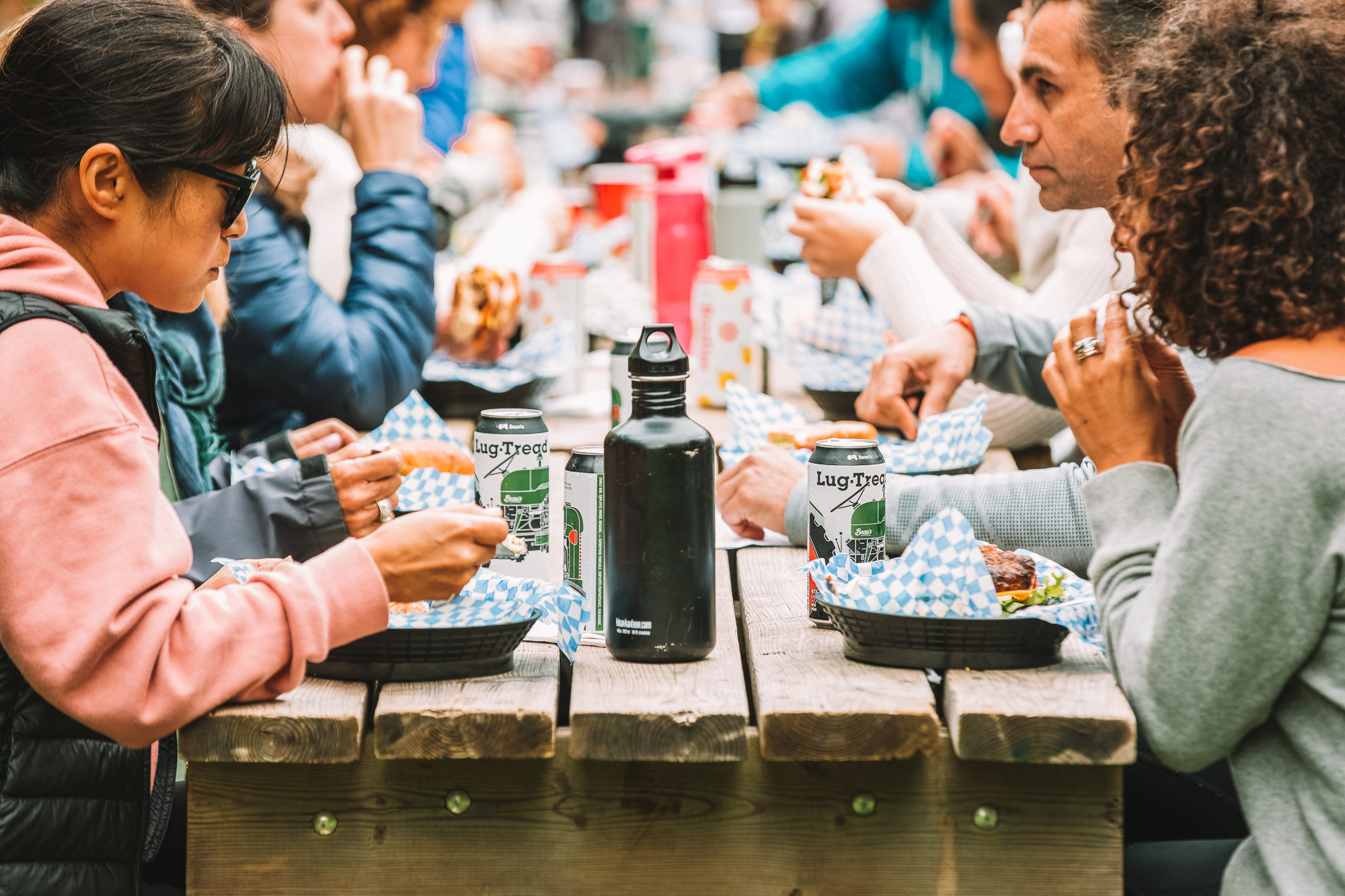 Mealtime at the BBQ pit