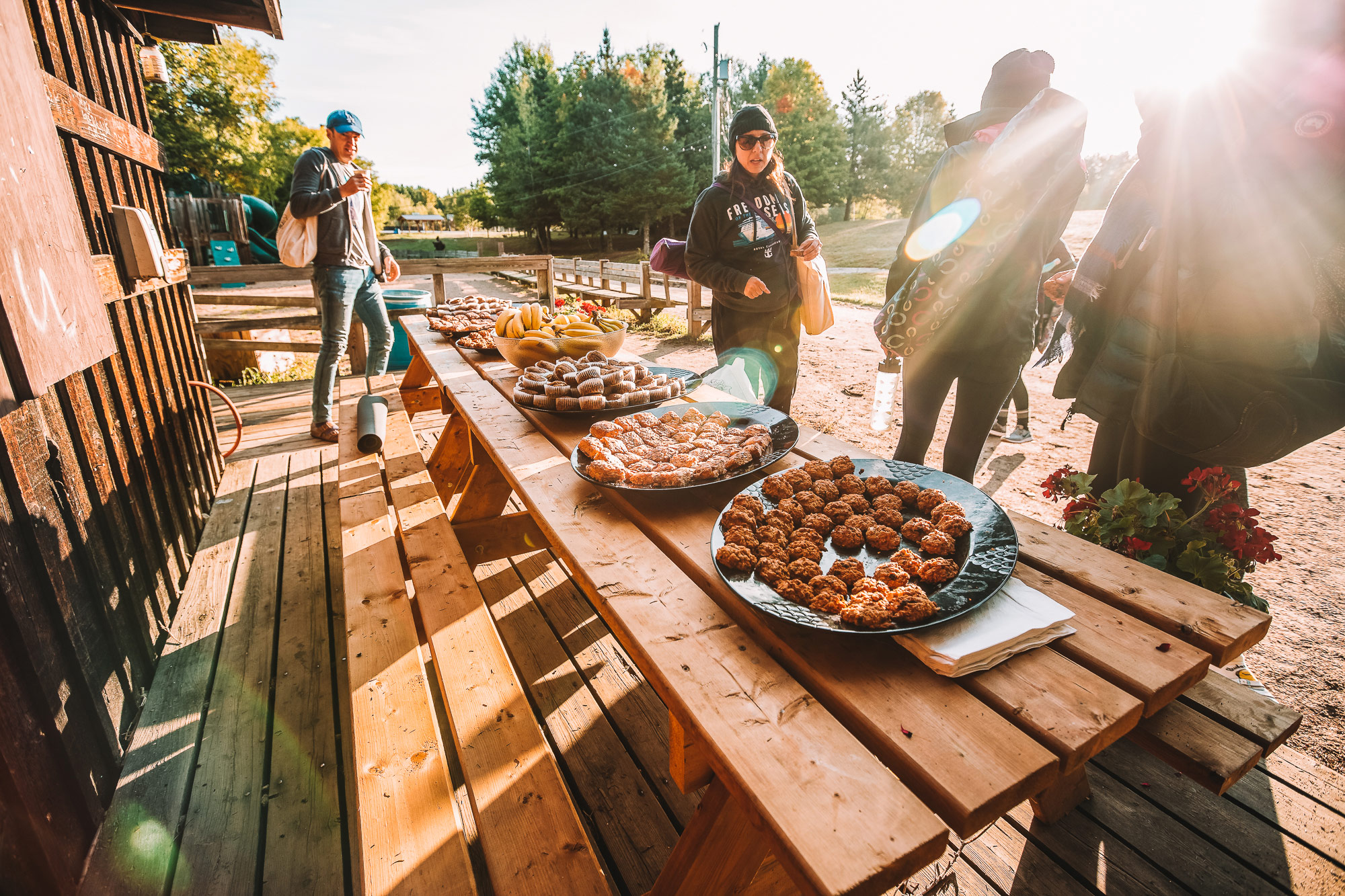 Snacks outside of Tuck